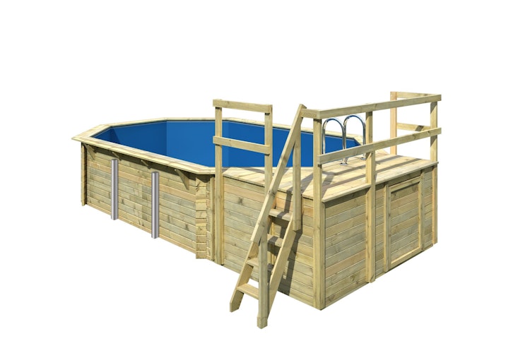 Karibu Pool Modell 4 Classic A/B/C/D 610 x 400 cm - kesseldruckimprägniert