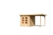 Karibu Woodfeeling Gartenhaus Kandern 1/2/3 mit 235 cm Schleppdach + Rückwand inkl. gratis Innenraum-Pflegebox im Wert von 99€Bild