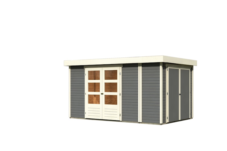 Karibu Woodfeeling Gartenhaus Retola 2/3/4/5/6 inkl. Anbauschrank - 19 mm