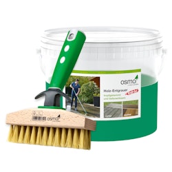 OSMO Terrasse - Holz Entgrauer Kraft Gel + Reinigungsbürste (Bürste nur bei 2,5 Liter Gebinde inklusive) 6609