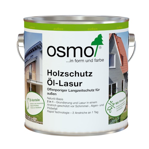 Osmo Holzschutzfarben für Außenbereich (Landhausfarbe & Holzschutz Öl-Lasur) Bild