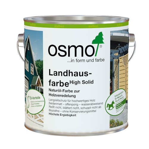 Osmo Landhausfarbe für Außenbereich in Wunschfarbton (Farbmischservice) Bild