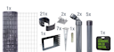 Vorschaubild Alberts® Schweißgitter Fix-Clip Pro® Komplettset 10 / 25 Meter mit Bodenhülse