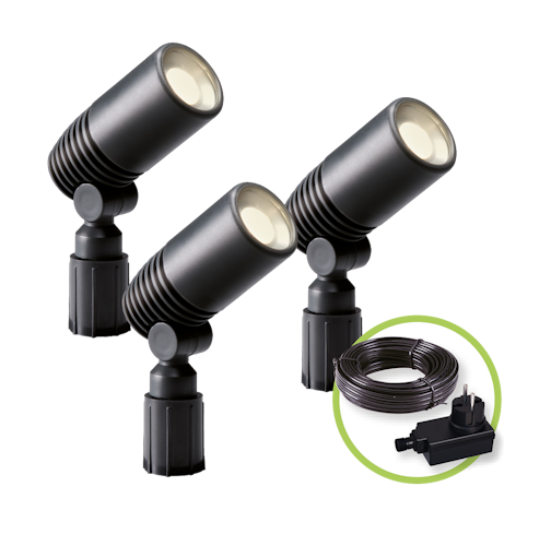 Garden Lights Strahler Alder 3er Set