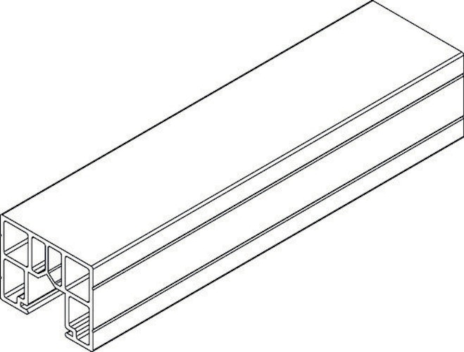 OSMO Schallschutz Alu-Fence Forsdal Abschlussprofil  1900 x 50 x 40 mm Bild