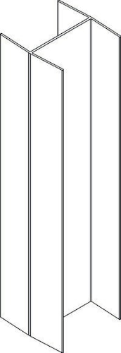 OSMO Schallschutz Alu-Fence Forsdal H-Verbindung 620 x 50 x50 mm 