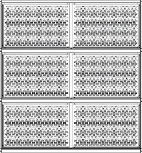 OSMO Schallschutz Alu-Fence Forsdal Dämmelement 950 x 47 x 670 mm Bild