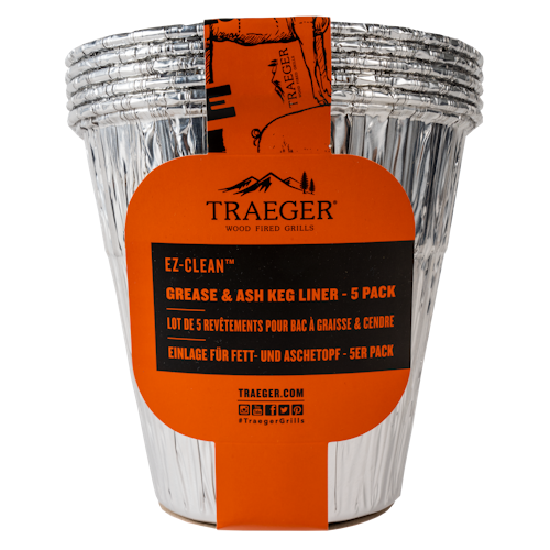 Traeger EZ-CLEAN Einlage für Fett & Aschebehälter, 5 Stück