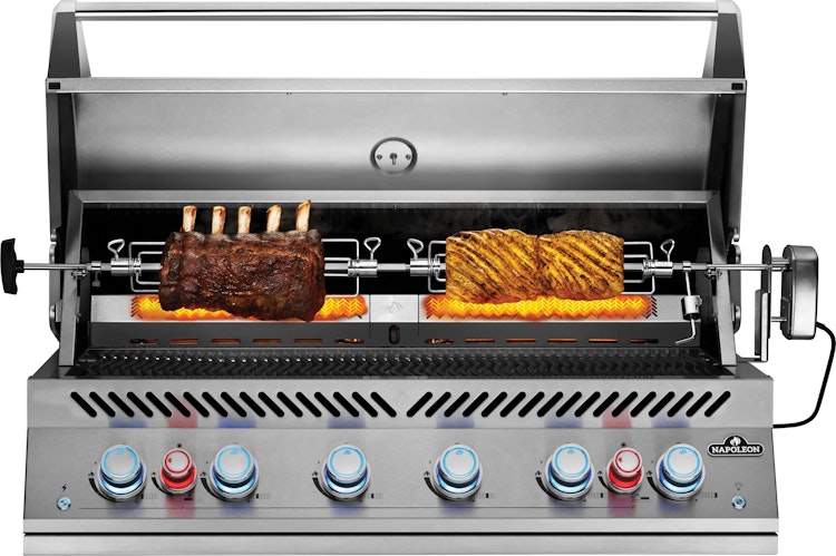 NAPOLEON Einbau-Gasgrill 700-Series 44", Edelstahl inkl. Drehspieß