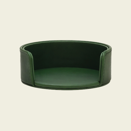 Big Green Egg Untersetzer PU-Leder grün 6 Stk. - 9 cm