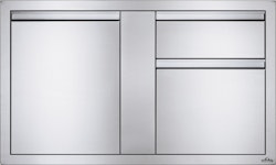 NAPOLEON Einbau-Türe & Mülleimer- Kombination groß (107 x 61 cm) (BI-4224-1D1W)