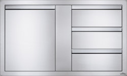 NAPOLEON Einbau-Türe & 3er Schubladen- Kombination (107 x 61 cm) (BI-4224-1D3DR)