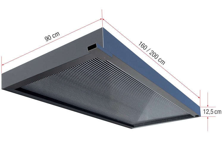Gutta Rechteckvordach BS 3D - Line