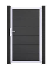 GroJa BasicLine Tor 1-flügelig Universal, Rahmen EV1 100 x 1800 mm