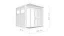 Bertilo Gartenhaus Concept Office - 18 mm