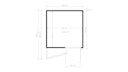 Bertilo Gartenhaus Concept Office - 18 mm