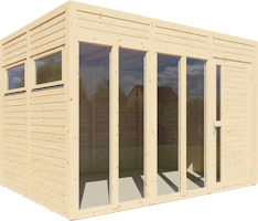 Bertilo Gartenhaus Cubus 3 Office - 19 mm
