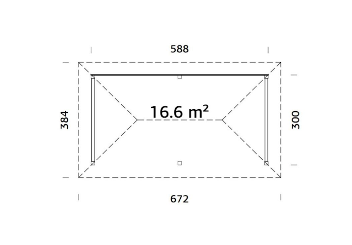 Palmako Pavillon Bianca 16,6 m² Set 2