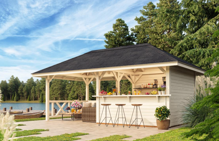 Palmako Pavillon Bianca 16,6 m² Set 3