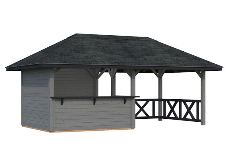 Palmako Pavillon Bianca 16,6 m² Set 3