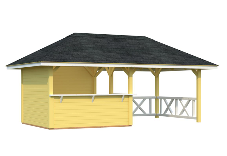 Palmako Pavillon Bianca 16,6 m² Set 3