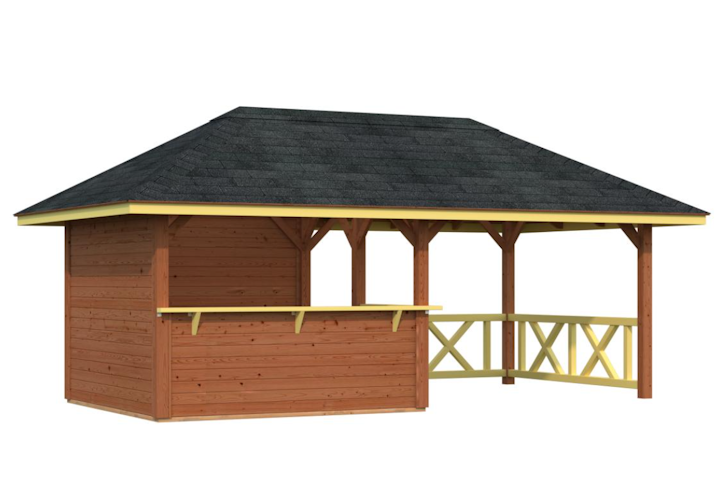 Palmako Pavillon Bianca 16,6 m² Set 3