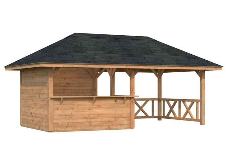 Palmako Pavillon Bianca 16,6 m² Set 3