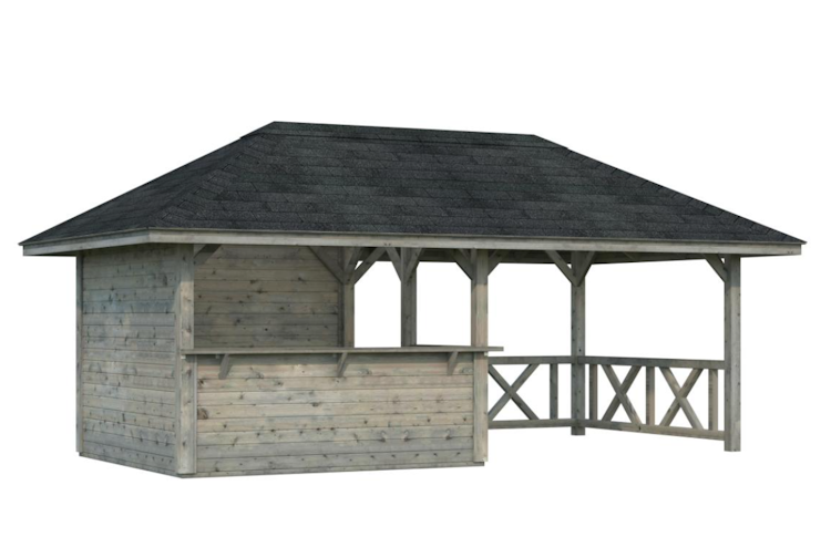 Palmako Pavillon Bianca 16,6 m² Set 3