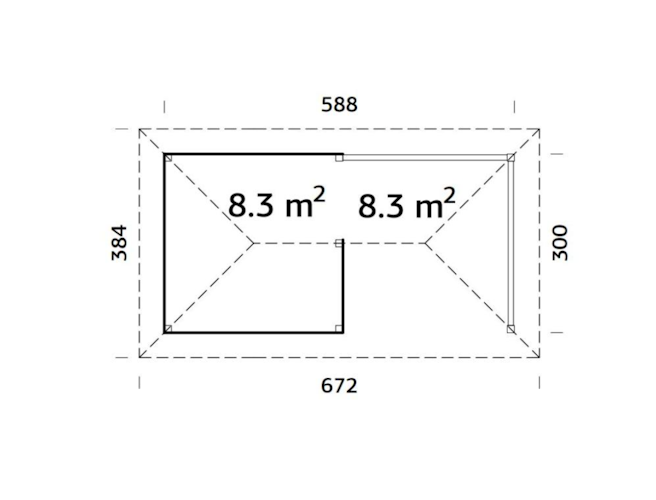 Palmako Pavillon Bianca 16,6 m² Set 3