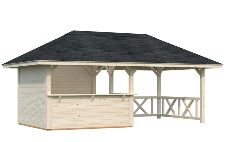 Palmako Pavillon Bianca 16,6 m² Set 3