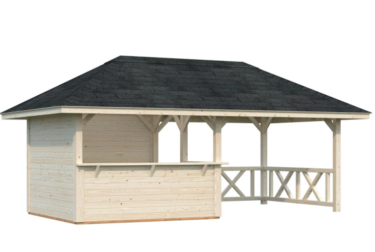 Palmako Pavillon Bianca 16,6 m² Set 3