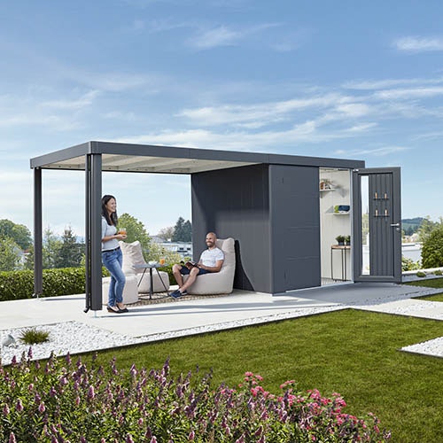 Biohort Seitendach für Gerätehaus Neo Breite 300 cm  Bild