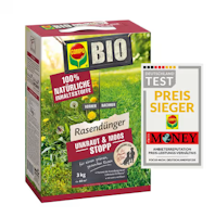 COMPO BIO Rasendünger Unkraut & Moos Stopp 3 kg für 60 m²