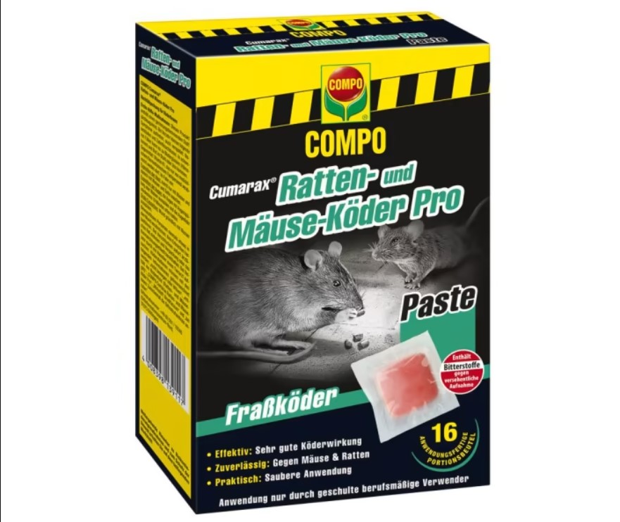 COMPO Cumarax® Ratten- und Mäuse-Köder Pro 240 g