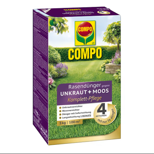 COMPO Rasendünger Unkraut + Moos Komplett-Pflege Bild