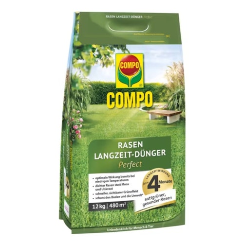 COMPO Rasen Langzeit-Dünger Perfect 12 kg für 480 m²