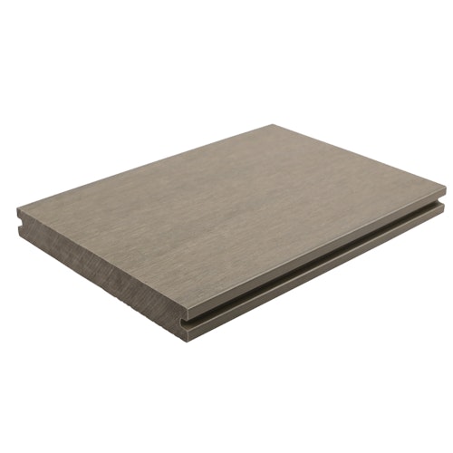 Fiberdeck Premium WPC-Terrassendiele Light grey massiv 23 mm 13,8mm x 3000 mm - BWare