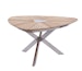 Diamond Garden Tisch LYON 150 cm Triangel, Edelstahl / Recycled TeakBild
