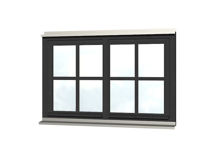 Skan Holz Doppelfenster für Carports