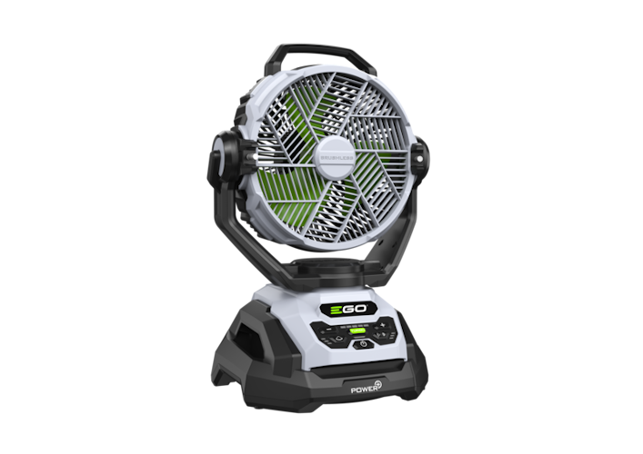 EGO Power Akku-Ventilator FN1000E 25 cm, Sprühnebelkühlfunktion