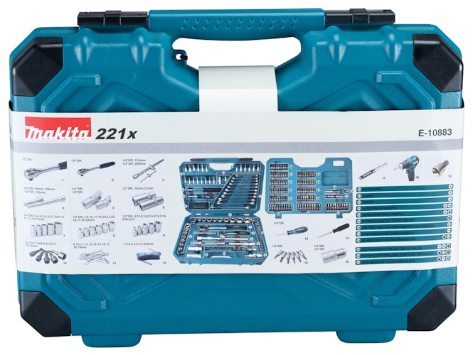 Makita Werkzeugset 221-teilig E-10883