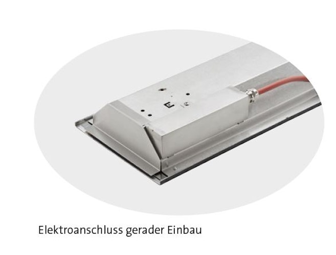 Infraworld VITALlight-IPX4 Infrarotstrahler-Set rot, Easy Control-silbergrau - gerader Einbau Bild