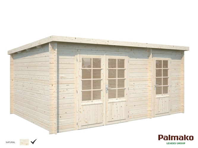 Palmako Gartenhaus Ella 13,1 m² Zweiraumhaus - 28 mm Bild