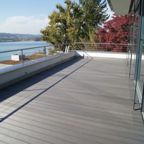 Fiberdeck WPC-Terrassendiele Premium RHK Dark grey 23 x 138 mm