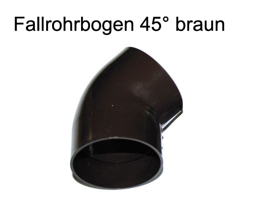 Fallrohrbogen 45° DN 60 weiß (1 Stück)