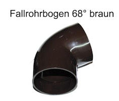 Fallrohrbogen 68° DN 60 braun (1 Stück)