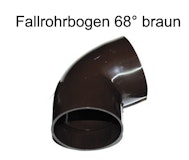Fallrohrbogen 68° DN 60 braun (1 Stück)Zubehörbild
