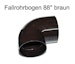 Fallrohrbogen 88° DN 60 braun (1 Stück)Bild