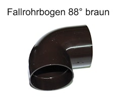 Fallrohrbogen 88° DN 60 weiß (1 Stück)