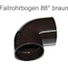 Fallrohrbogen 88° DN 60 braun (1 Stück)